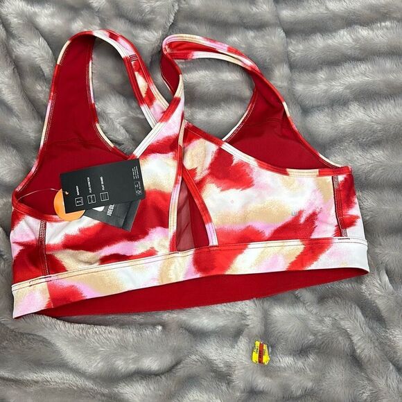 ID Ideology Women S Tornado Twist Sports Bra Red Size Large - Picture 3 of 3